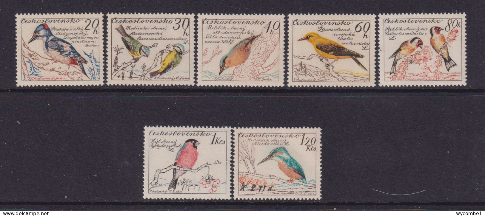 CZECHOSLOVAKIA  - 1959 Birds Set Never Hinged Mint - Unused Stamps
