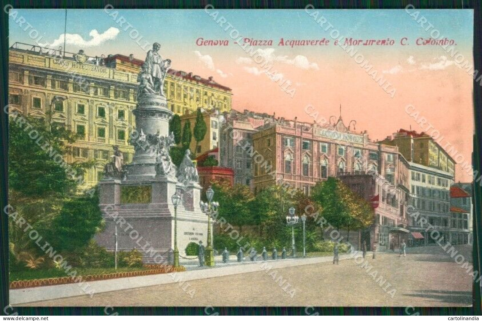 Genova Città Colombo ABRASA Cartolina KV1975 - Genova