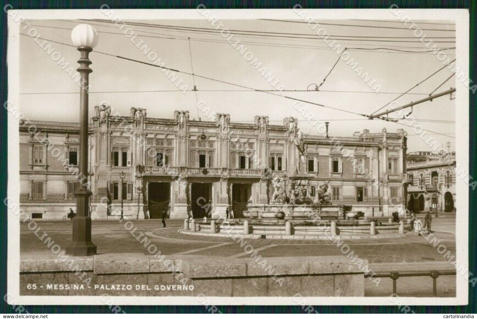 Messina Città Palazzo Del Governo Foto Cartolina KV2102 - Messina