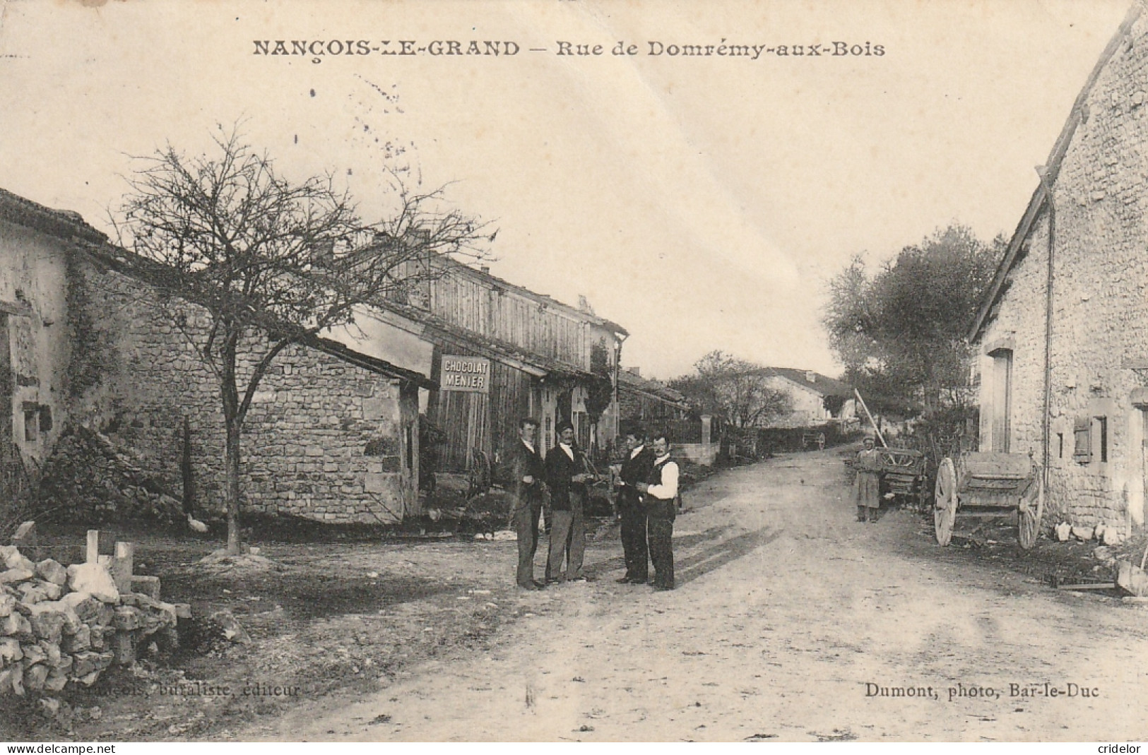 55 - NANCOIS-LE-GRAND - RUE DE DOMREMY-AUX-BOIS - VOIR ETAT - Autres & Non Classés