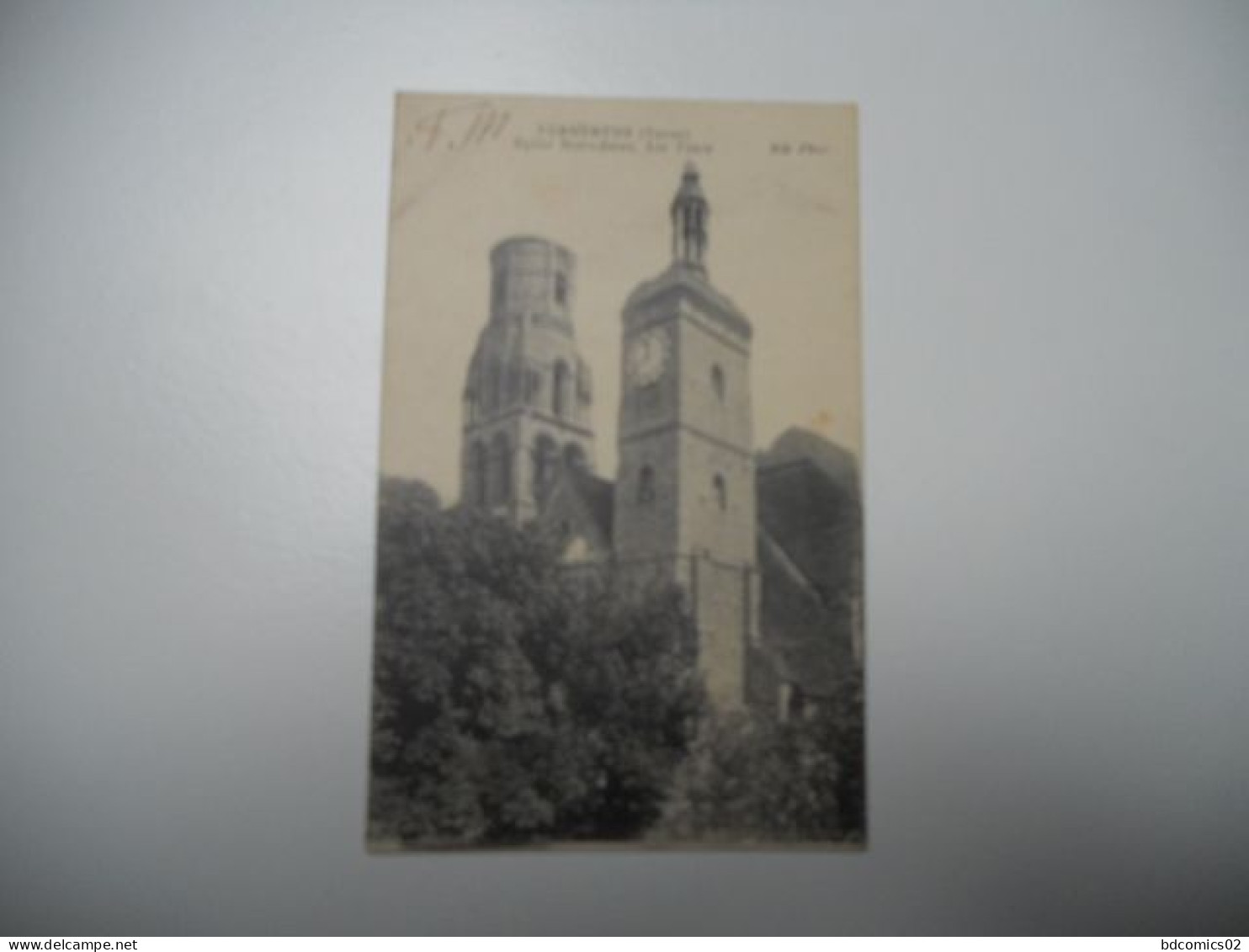 DEP 89 YONNE  CARTE ANCIENNE EN N/BL DE 1919 VERMENTON Cpa Les Tours De L' Eglise Edit NEURDEIN  N°5   /BE+ - Vermenton