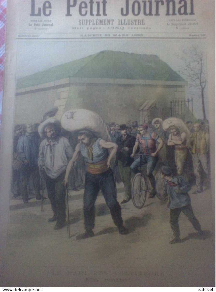 Le Petit Journal 122 Pari Des Coltineurs Cycliste Transport Naufrage Du Labourdonnais Partition Tourte L L De Lespinasse - Riviste - Ante 1900