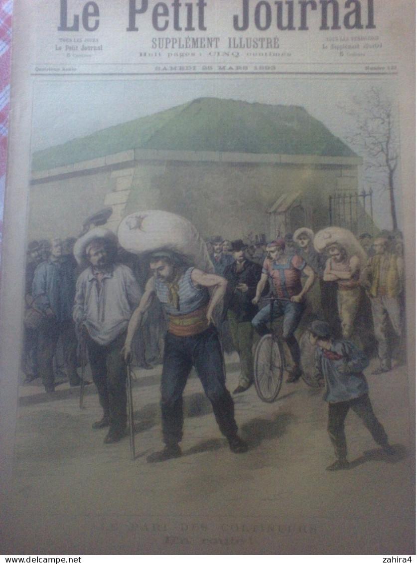 Le Petit Journal 122 Pari Des Coltineurs Cycliste Transport Naufrage Du Labourdonnais Partition Tourte L L De Lespinasse - Revues Anciennes - Avant 1900