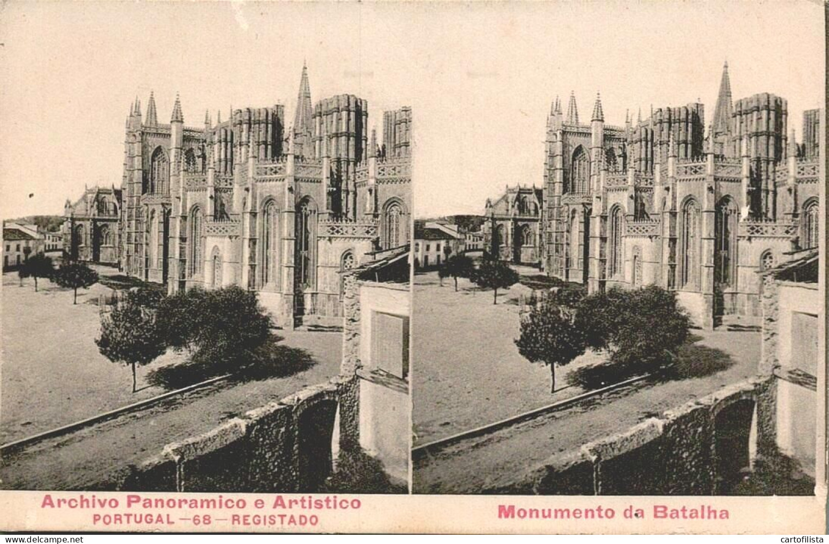 BATALHA, Leiria - Estereoscopia Do Mosteiro  ( 2 Scans ) - Leiria