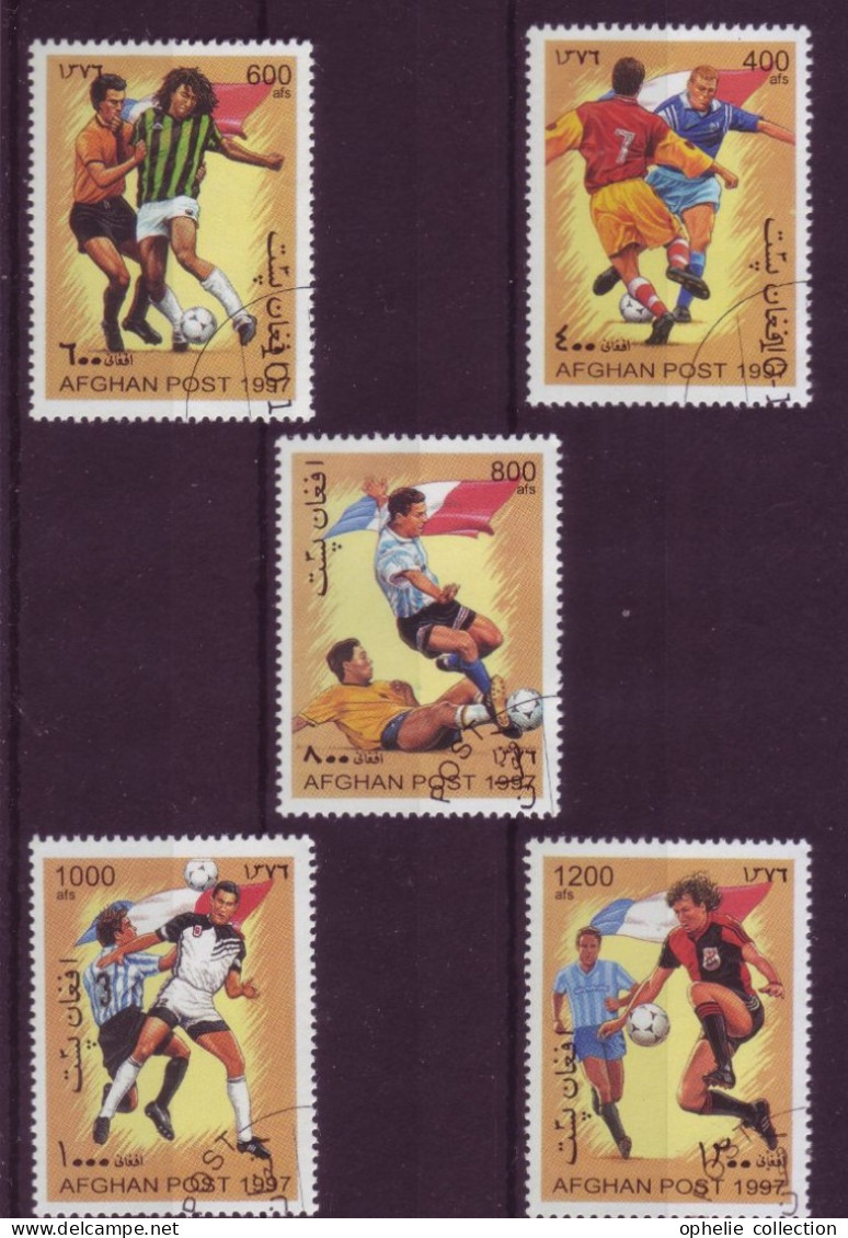 Asie - Afghanistan - 1998 France Soccer - 5 Timbres Différents - 7135 - Afghanistan