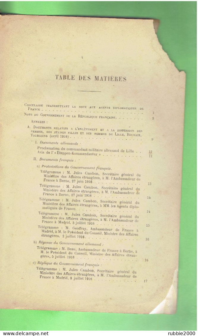 LES ALLEMANDS A LILLE ET DANS LE NORD DE LA FRANCE 1916 GUERRE 1914 1918 OCCUPATION ALLEMANDE - Picardie - Nord-Pas-de-Calais