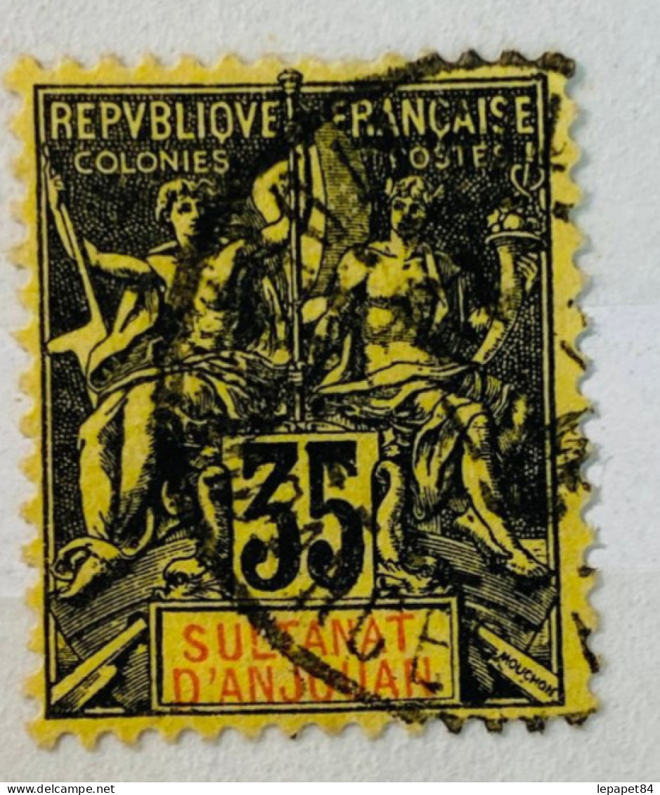 Anjouan YT N° 17 Cachet Rond - Oblitérés