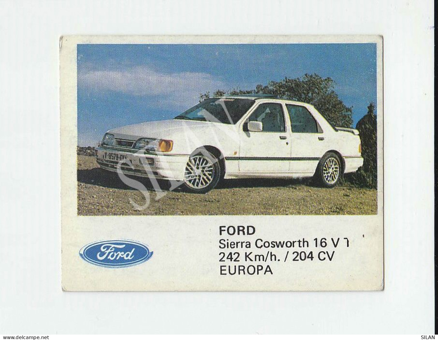 Cromo Año 1988 Auto 2000 FORD SIERRA COSWORTH 16 V - KFZ