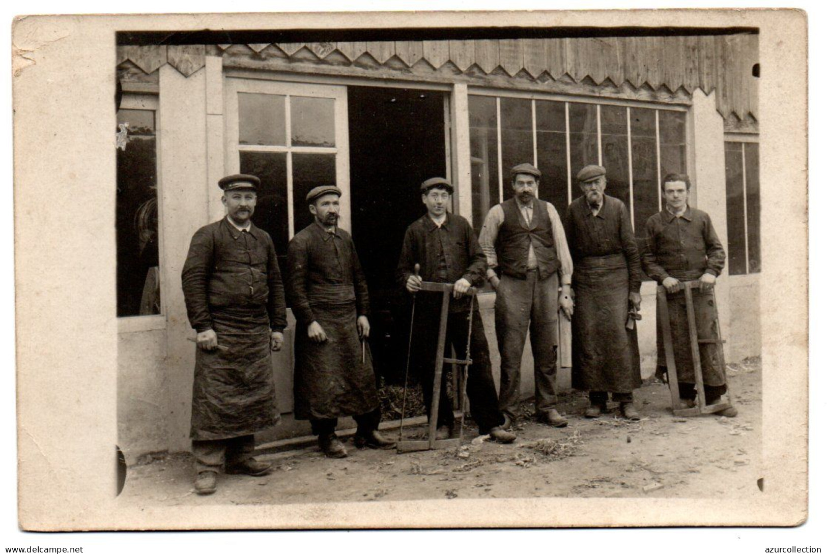 Groupe De Menuisiers. Carte Photo Non Située - Artigianato