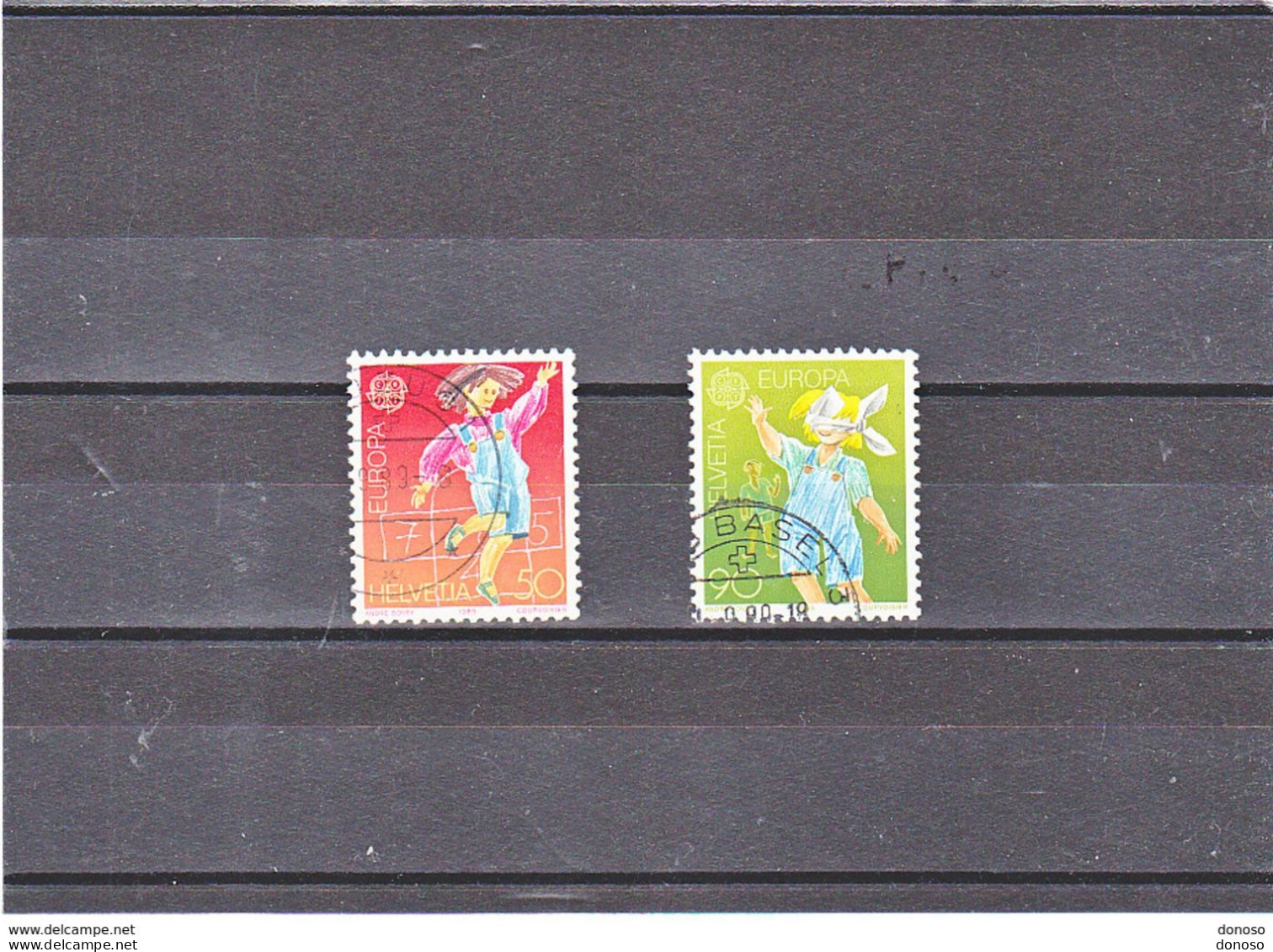 SUISSE 1989 EUROPA Zumstein 775-776 Yvert 1323-1324, Michel 1391-1392 Oblitéré - Gebraucht