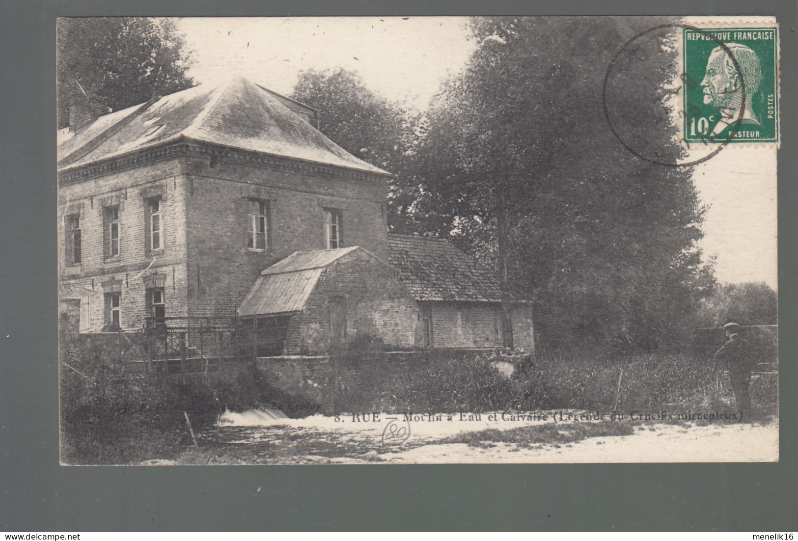 CP - 80 - Rue - Moulin à Eau Et Calvaire - Rue