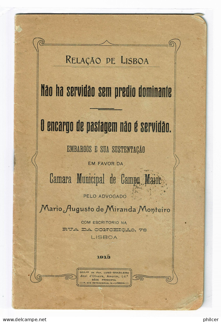 Portugal, 1913, # 208, Para Elvas - Storia Postale