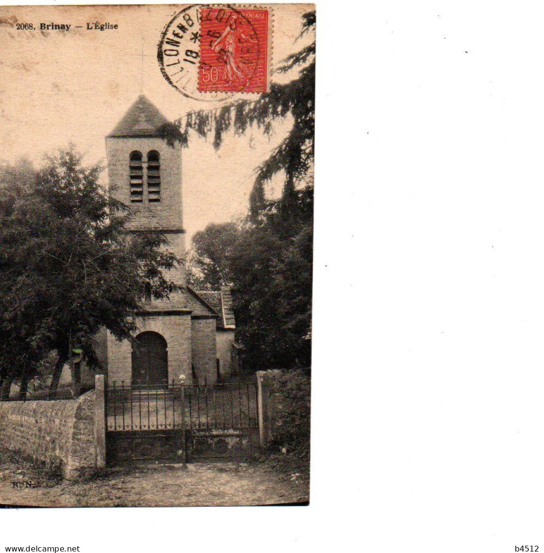 18 BRINAY L 'église 1928 - Autres & Non Classés