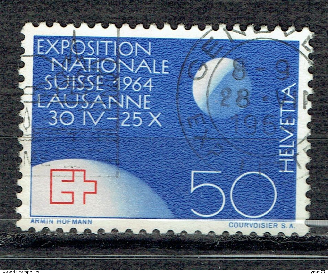 Propagande Pour L'exposition Nationale De Lausanne : Globe Et Lune - Used Stamps