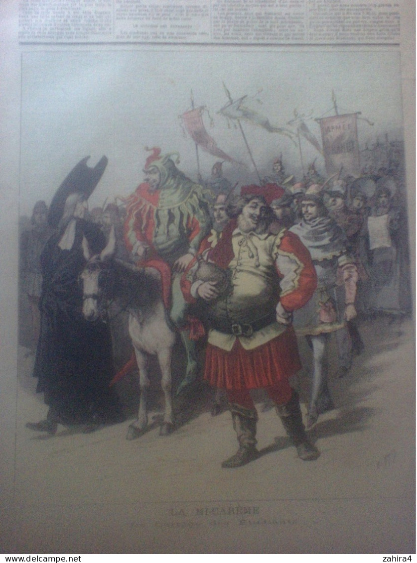 Le Petit Journal N°121 Mi-Carême Reine Des Blanchisseuses Au Petit Journal Cortège étudiant Partition Samedi Soir Nadaud - Magazines - Before 1900