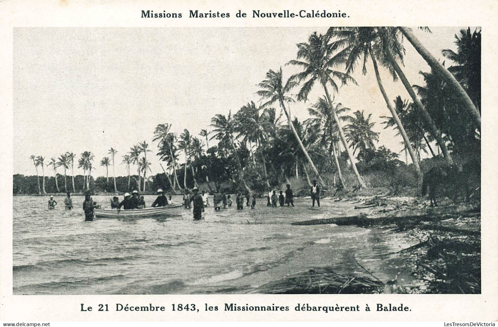 FRANCE - Missions Maristes De Nouvelle Calédonie - Le 21 Décembre 1843 - Les Missionnaires - Carte Postale Ancienne - Nouvelle Calédonie