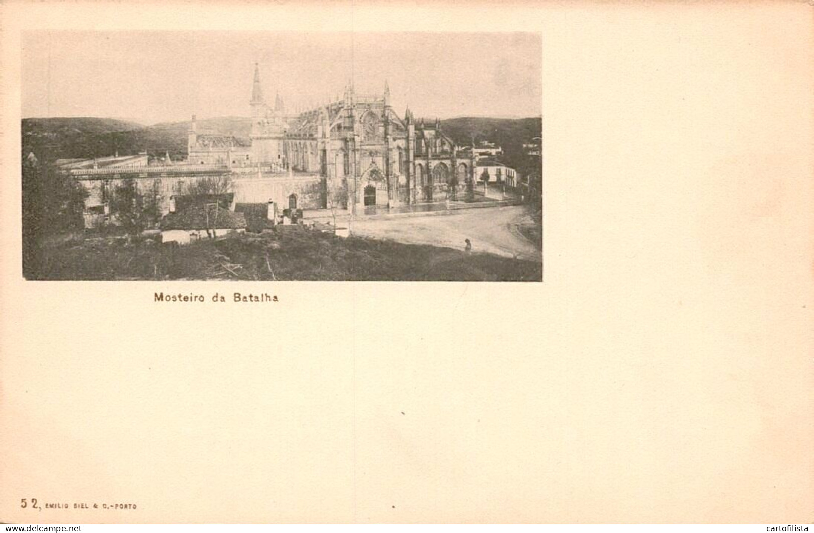 BATALHA, Leiria - Imagens Do Mosteiro (TIPO GRUSS AUS) Ed. EMILIO BIEL Nº 52  ( 2 Scans ) - Leiria