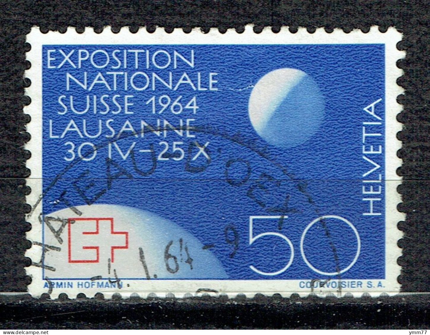 Propagande Pour L'exposition Nationale De Lausanne : Globe Et Lune - Used Stamps