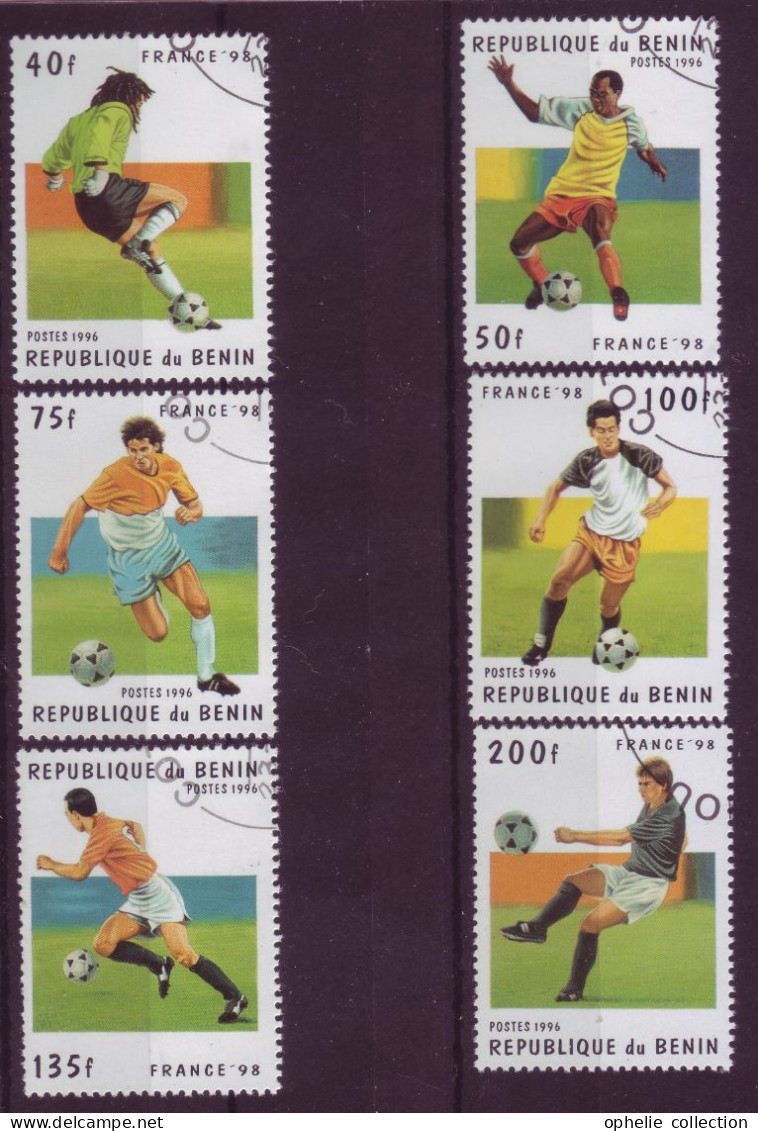 Afrique - Bénin - France 98 - Coupe Du Monde De Football - 5 Timbres Différents - 7139 - Benin - Dahomey (1960-...)