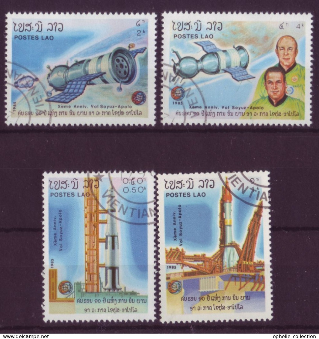 Asie - Laos - Space - 4 Timbres Différents - 7140 - Laos