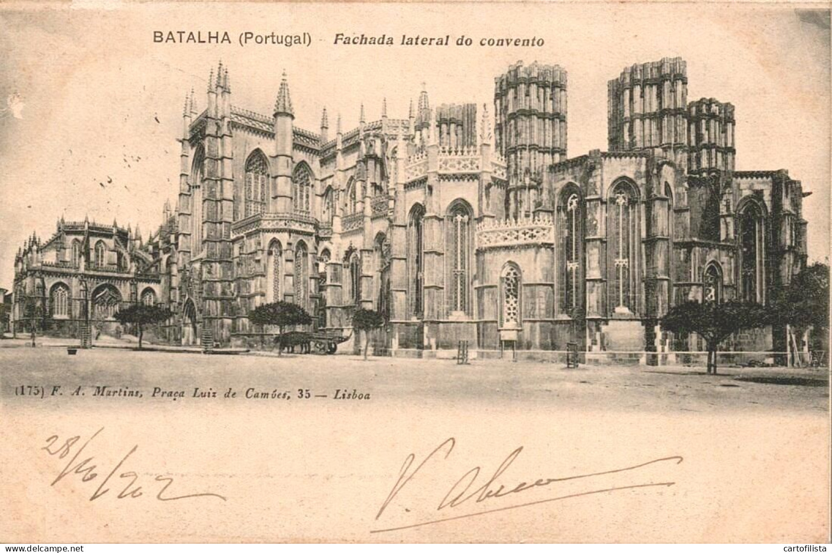 BATALHA, Leiria - Fachada Lateral Do Convento  ( 2 Scans ) - Leiria