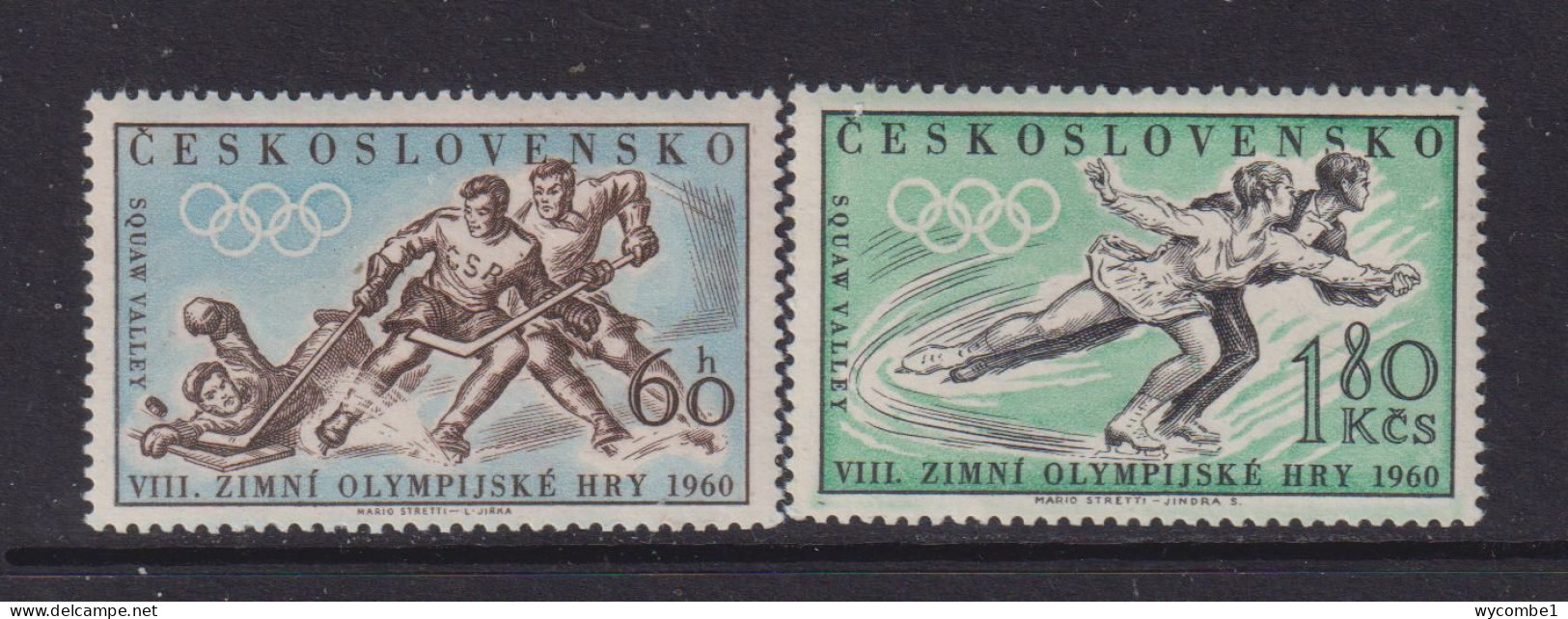 CZECHOSLOVAKIA  - 1960 Winter Olympics Set Never Hinged Mint - Neufs