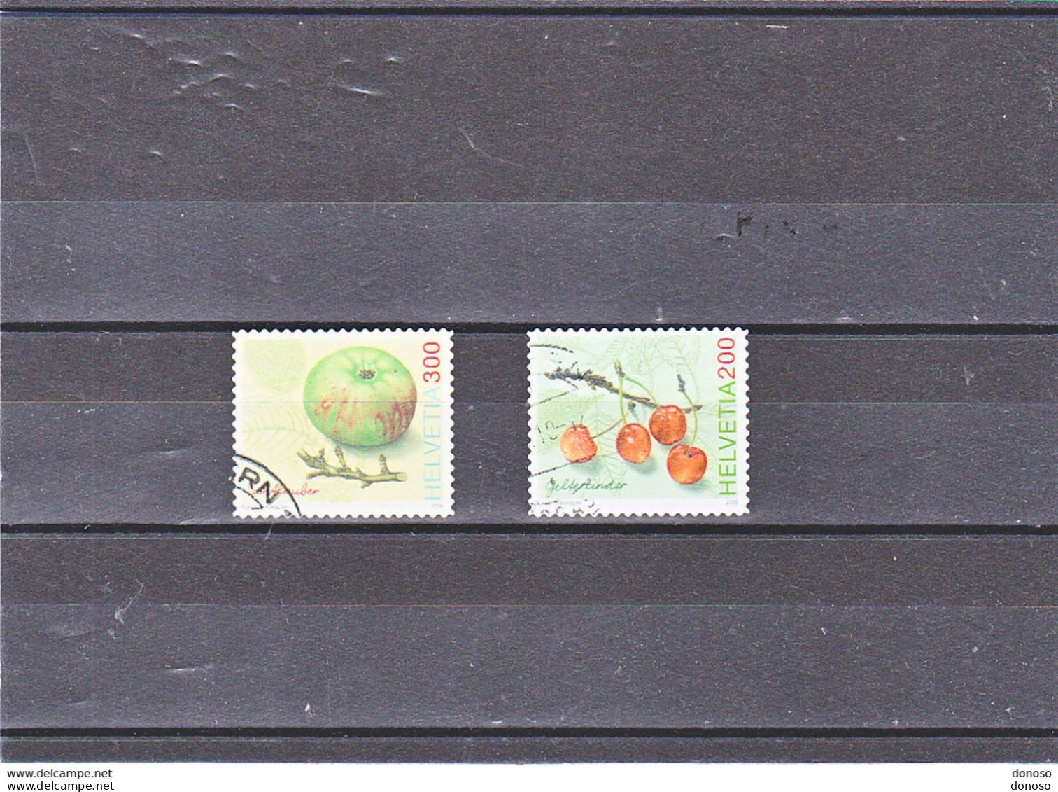 SUISSE 2006 FRUITS Zumstein 1207-1208 Yvert 1904-1905, Michel 1982-1983 Oblitéré, Cote Yv 7 Euros - Gebraucht