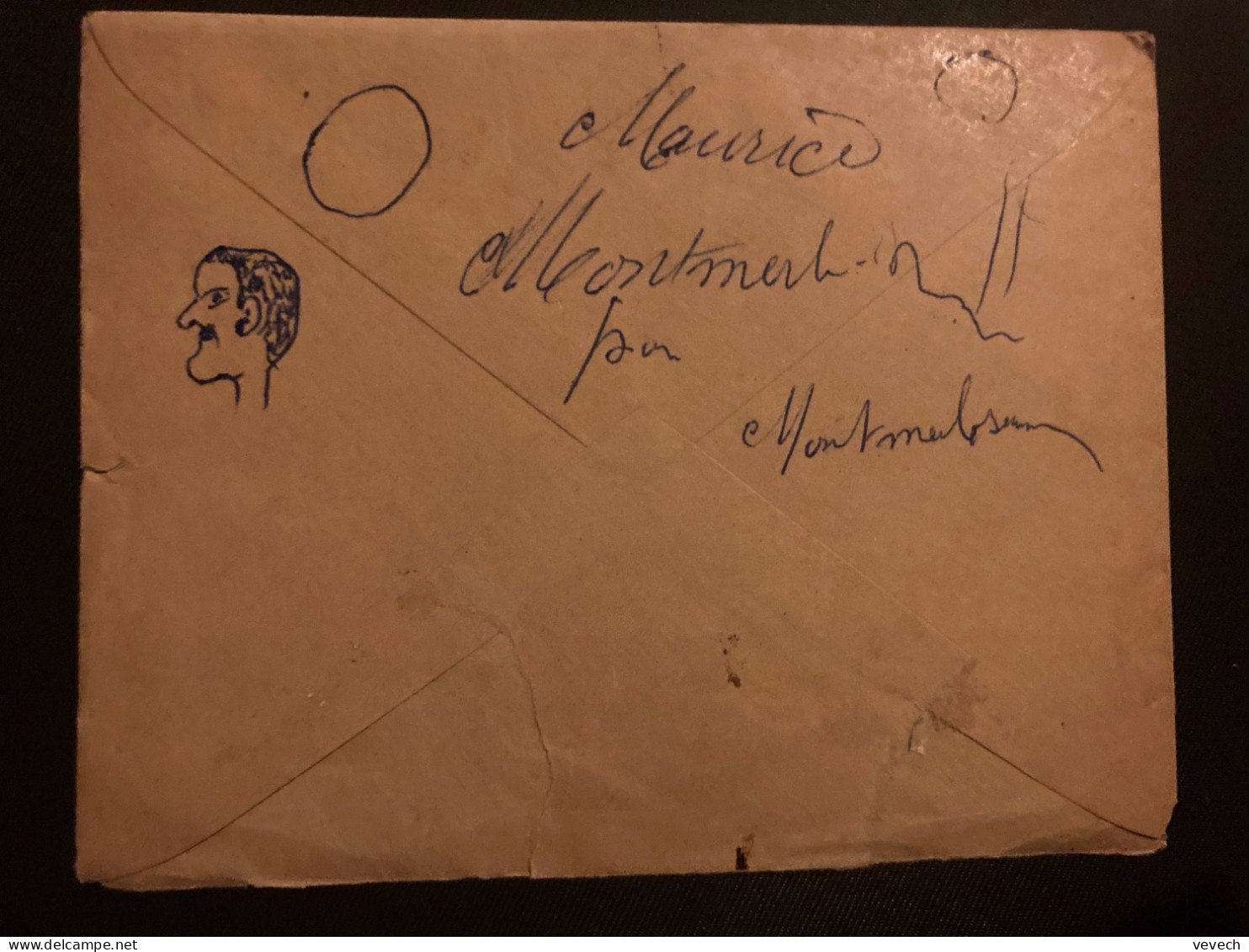 LETTRE A MAURICE ATELIER DE FORGE + DESSIN Pour La FRANCE TP BLASON 6F + 3F50 + 50c OBL.10-11 1948 EL-KSEUR CONSTANTINE - Cartas & Documentos