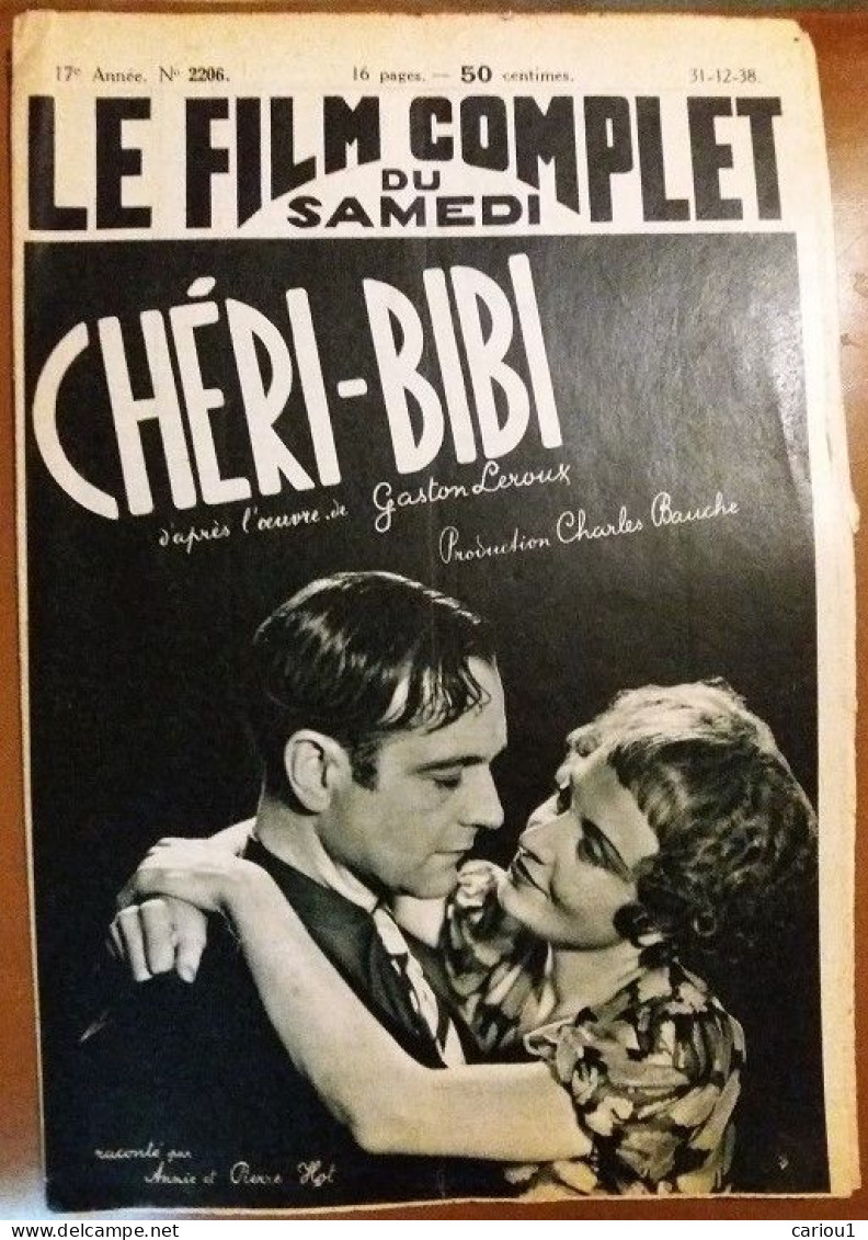 C1  CHERI BIBI Pierre Fresnay FILM COMPLET 1938 Gaston LEROUX ILLUSTRE Port Inclus France - Otros & Sin Clasificación