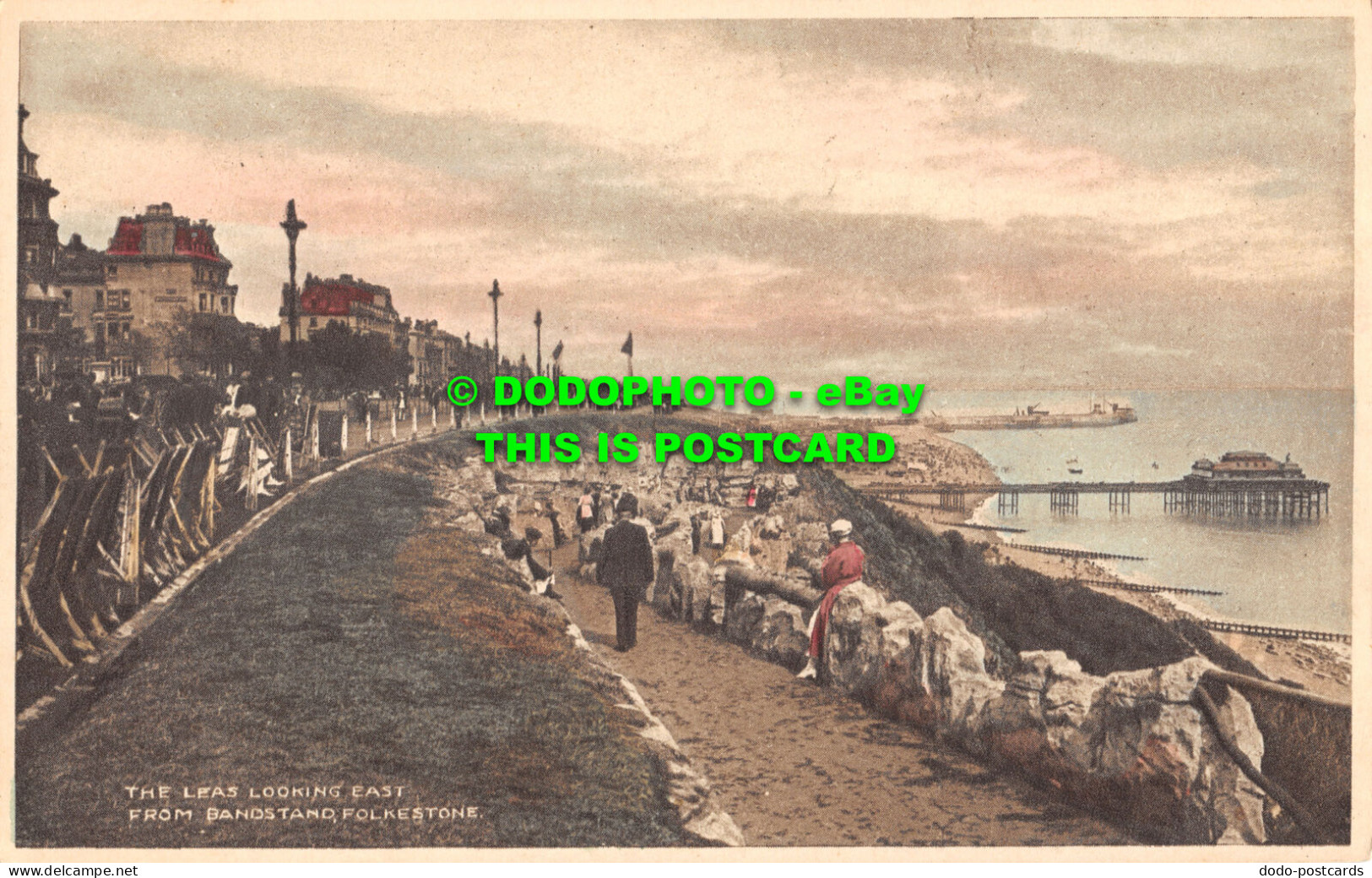 R476877 Folkestone. The Leas Looking East From Bandstand. Stace - Monde