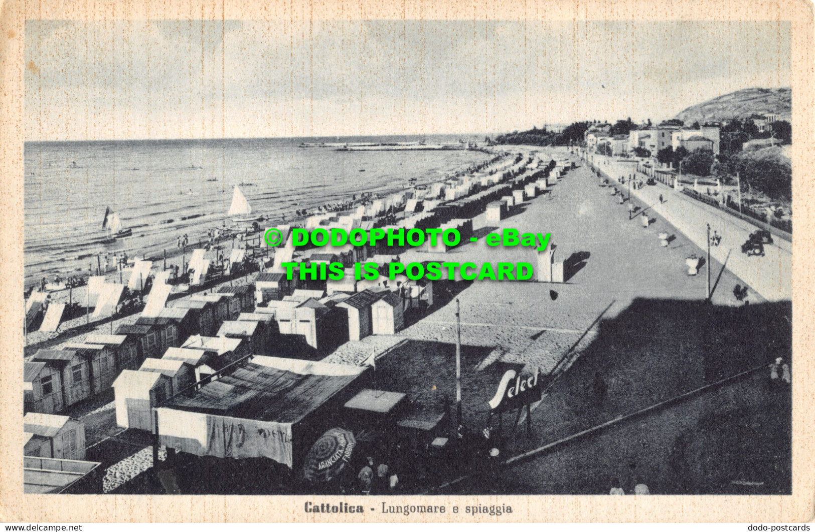 R476883 Cattolica. Lungomare E Spiaggia. Coniugi Francolini. 1945 - Monde