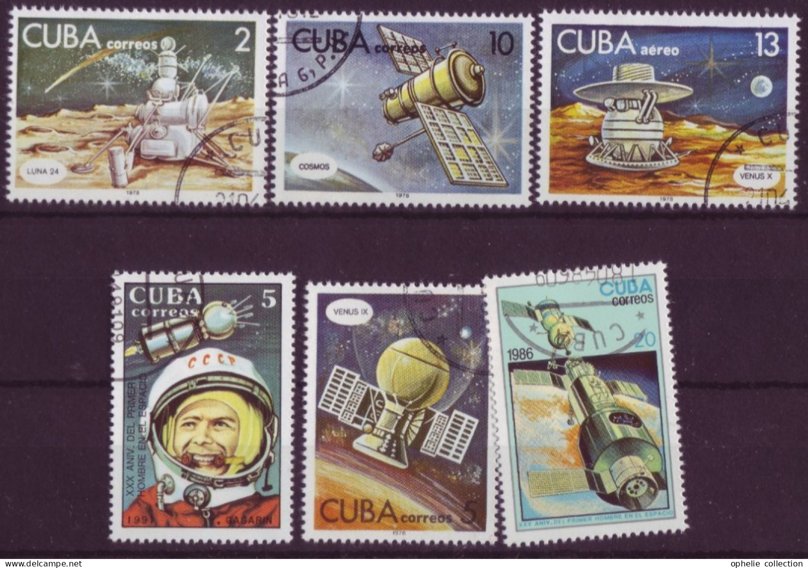 Amérique - Cuba - Space - 6 Timbres Différents - 7143 - Altri & Non Classificati