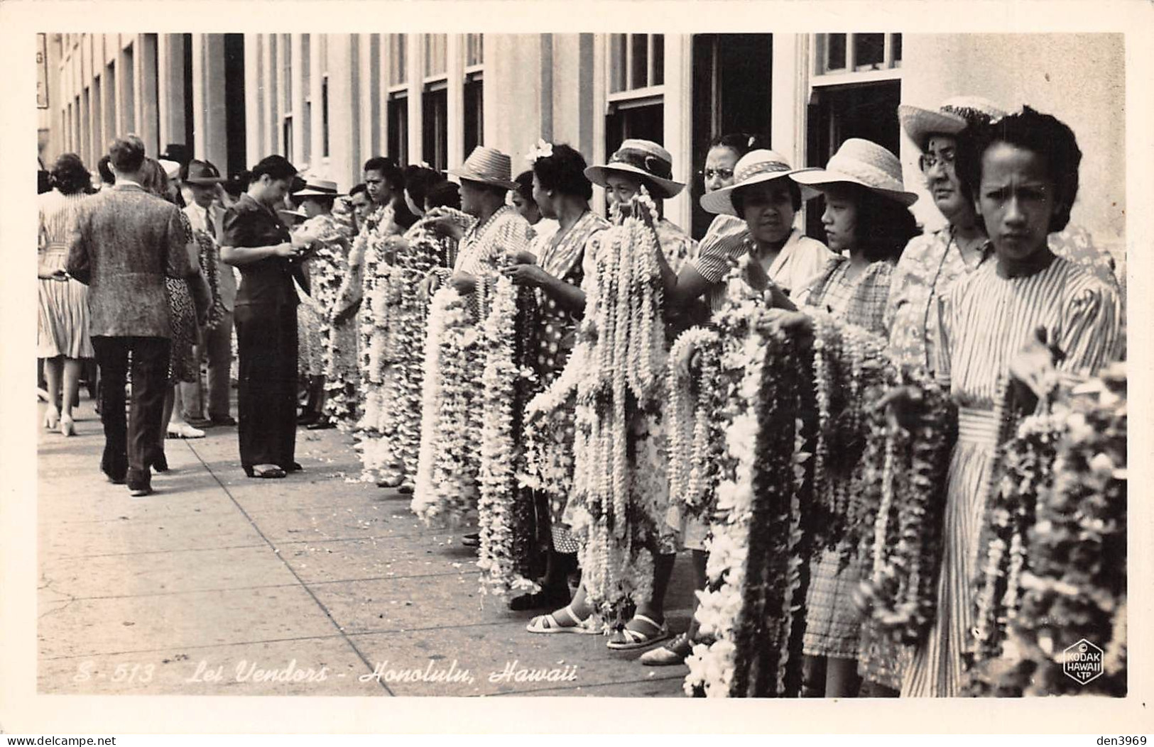 Hawaii - HONOLULU - Lei Vendors - Vendeurs De Colliers - Carte-Photo, écrit (2 Scans) - Honolulu