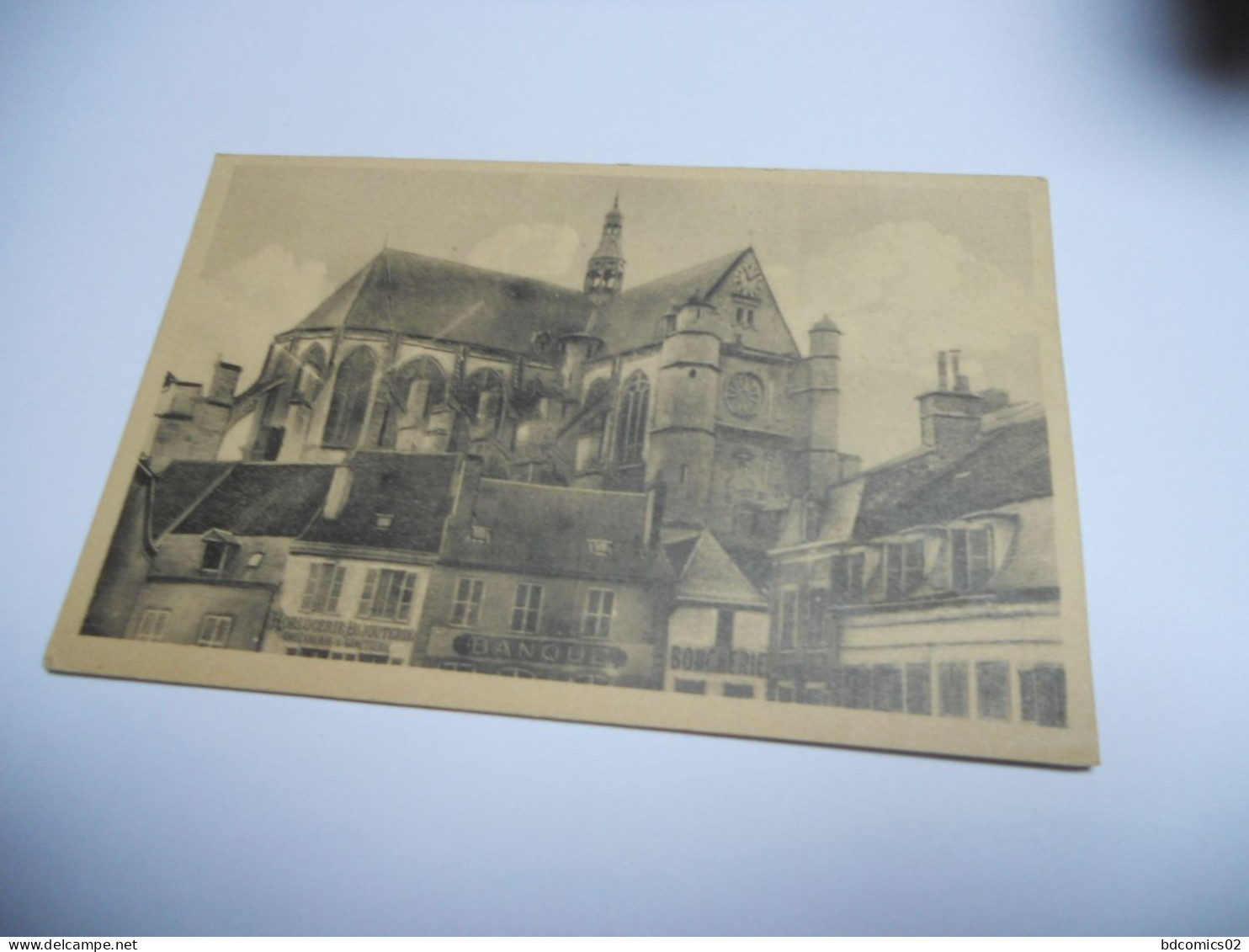 DEP 89 YONNE CARTE ANCIENNE EN N/BL (marron) DE 1945 SAINT FLORENTIN L'EGLISE EDIT PASSEY/BE+ - Saint Florentin