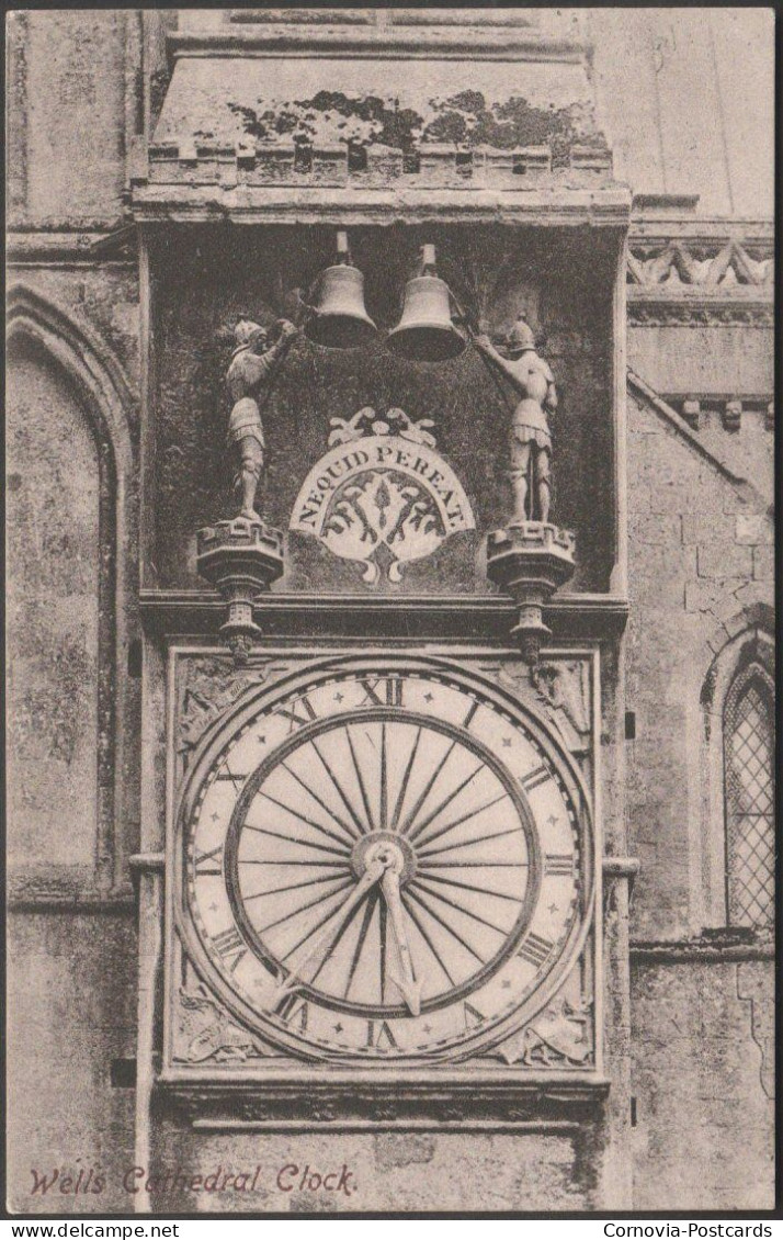 Wells Cathedral Clock, Somerset, C.1910 - Frith's Postcard - Wells