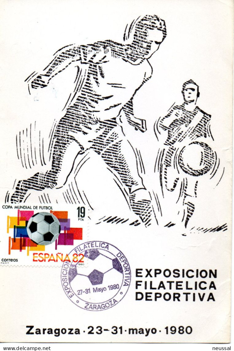 Tarjeta Con Matasellos Commemorativo Exposicion Deportiva Numerada - Lettres & Documents