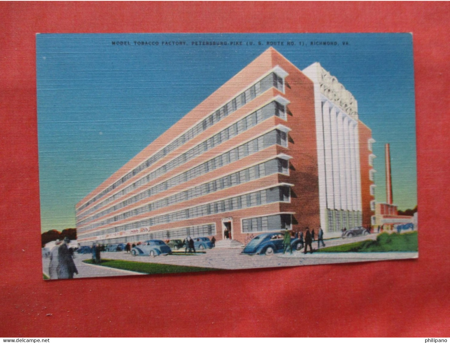 RICHMOND, Virginia VA~ MODEL TOBACCO FACTORY Art Deco Architecture     Ref 6393 - Publicité