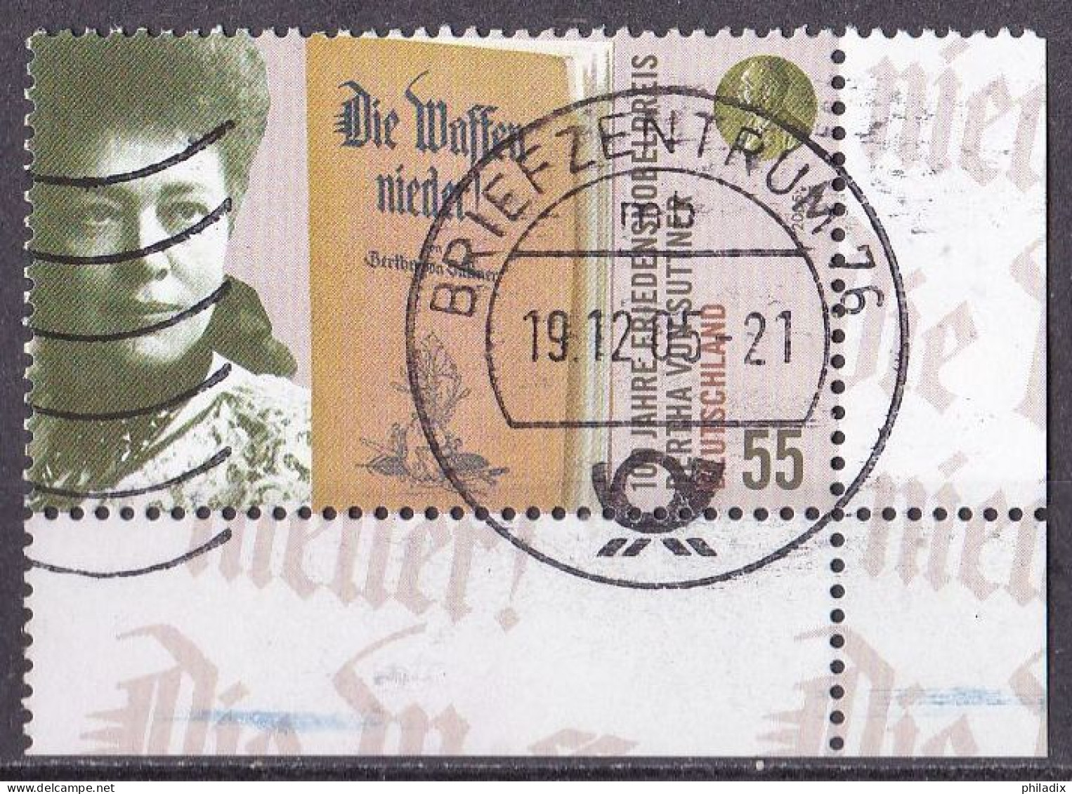 BRD 2005 Mi. Nr. 2495 Eckrand Vollstempel O/used (BRD1-2) - Oblitérés