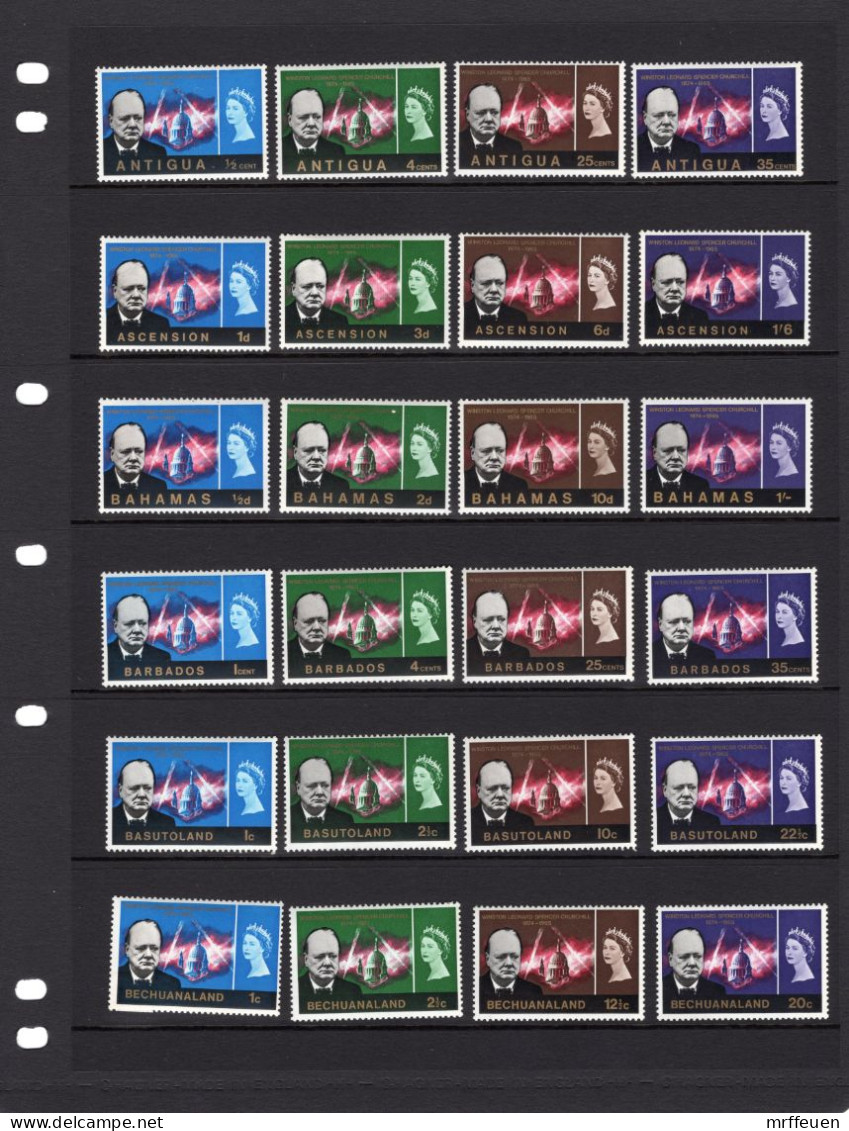 Churchill Omnibus Crown Agents 33 Sets MNH - Sir Winston Churchill