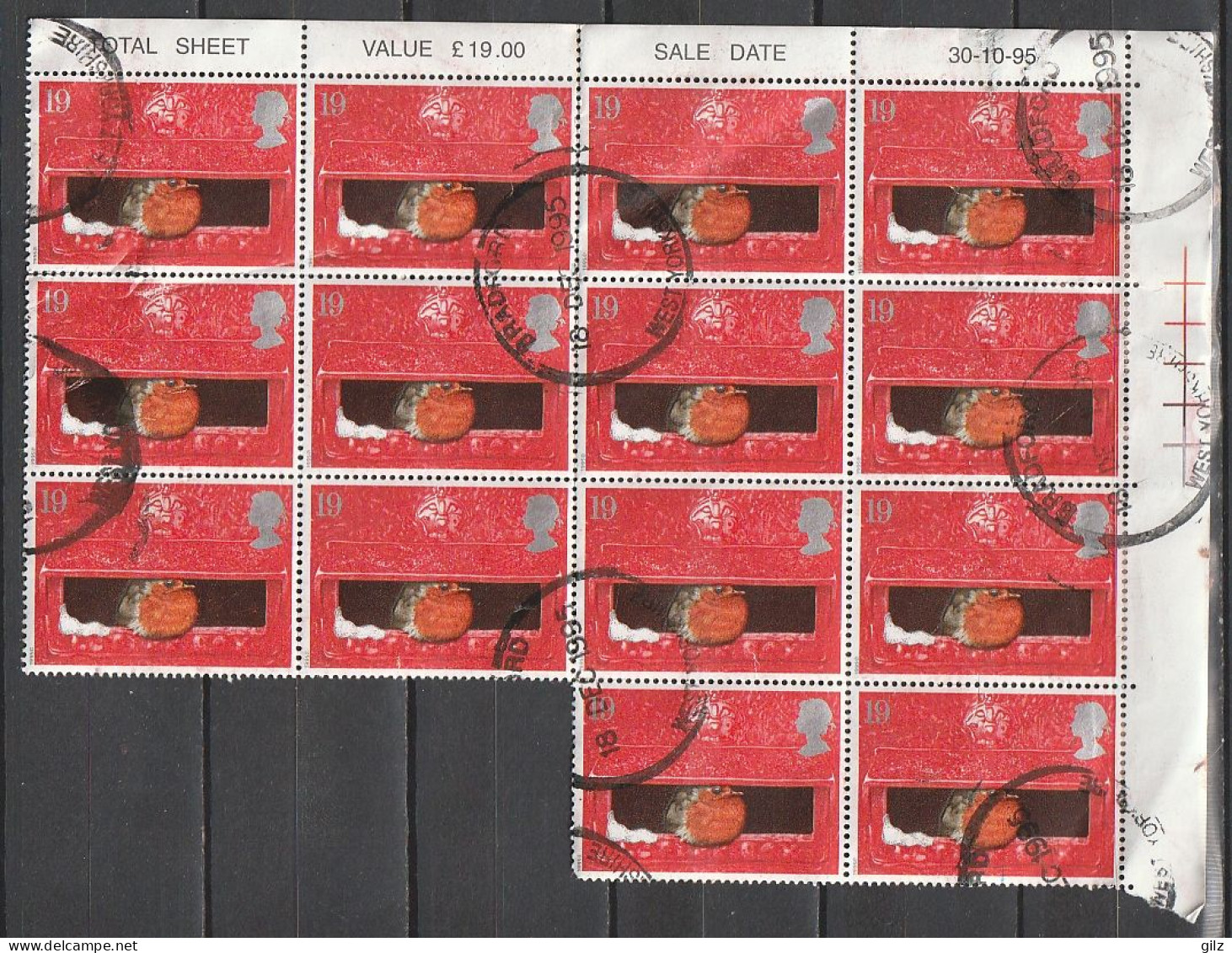 Grande Bretagne - 1995 - Noël: Rouge-gorge - YT 1842 Oblitéré - Used Stamps