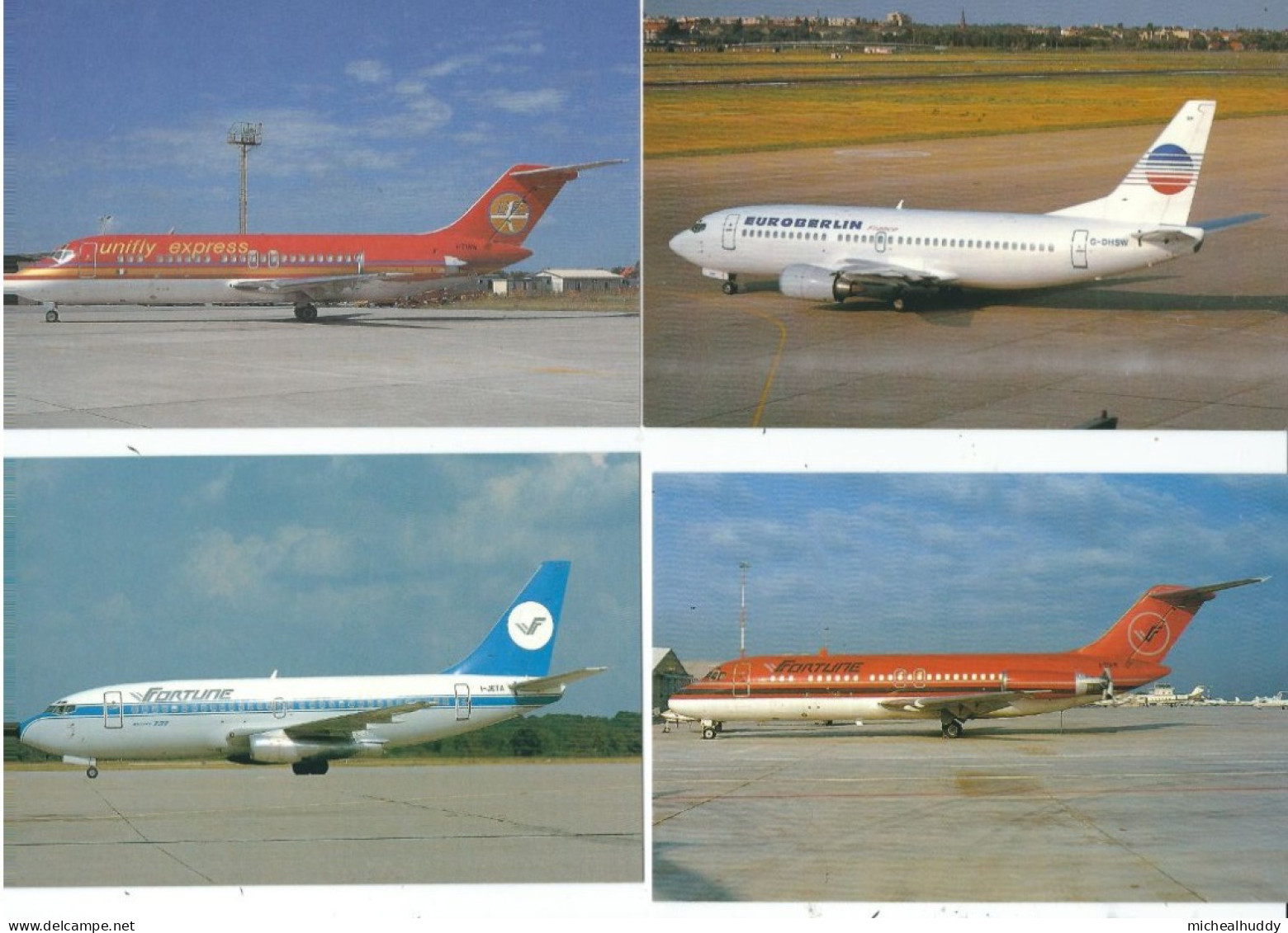 4  MORE POSTCARDS   CIVIL AVIATION PUBLISHED BY C.A.P - 1946-....: Era Moderna