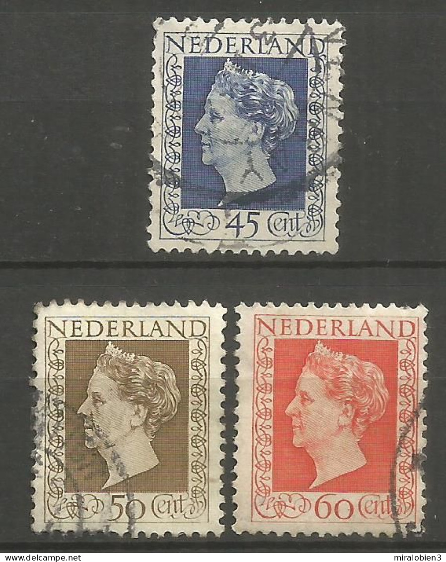 HOLANDA YVERT NUM. 488/490 SERIE COMPLETA USADA - Usados