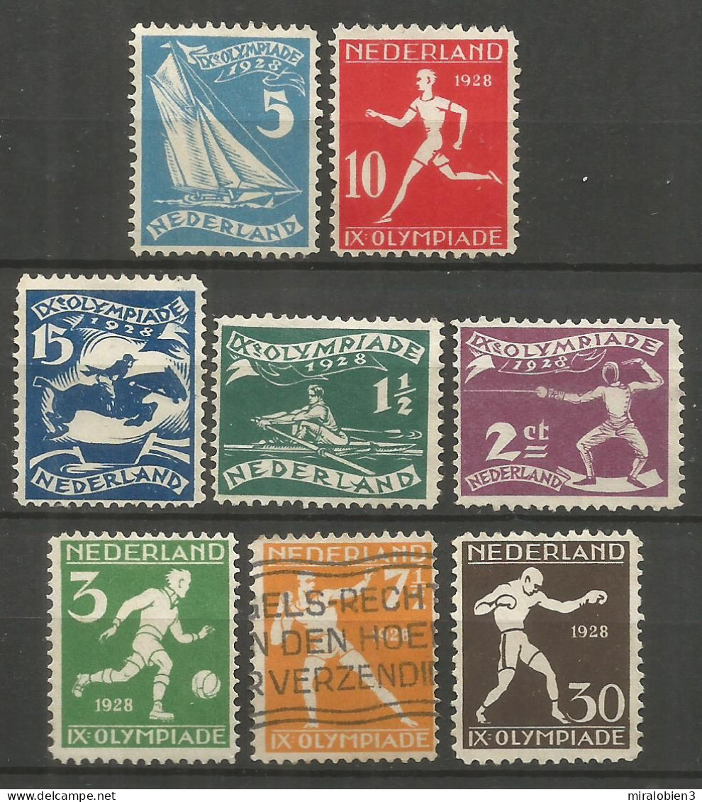 HOLANDA YVERT NUM. 199/206 SERIE COMPLETA USADA - Used Stamps