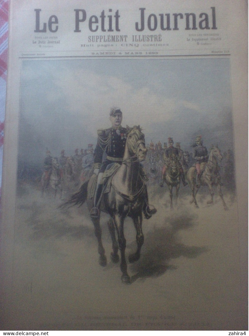 Petit Journal 119 Général De France 1er Corps D'armée Lille Le Carême Paris Halle Aux Poissons Partition Dufour Darcier - Magazines - Before 1900