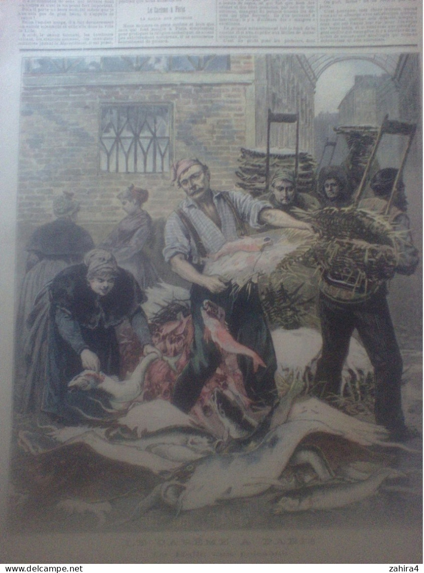 Petit Journal 119 Général De France 1er Corps D'armée Lille Le Carême Paris Halle Aux Poissons Partition Dufour Darcier - Magazines - Before 1900