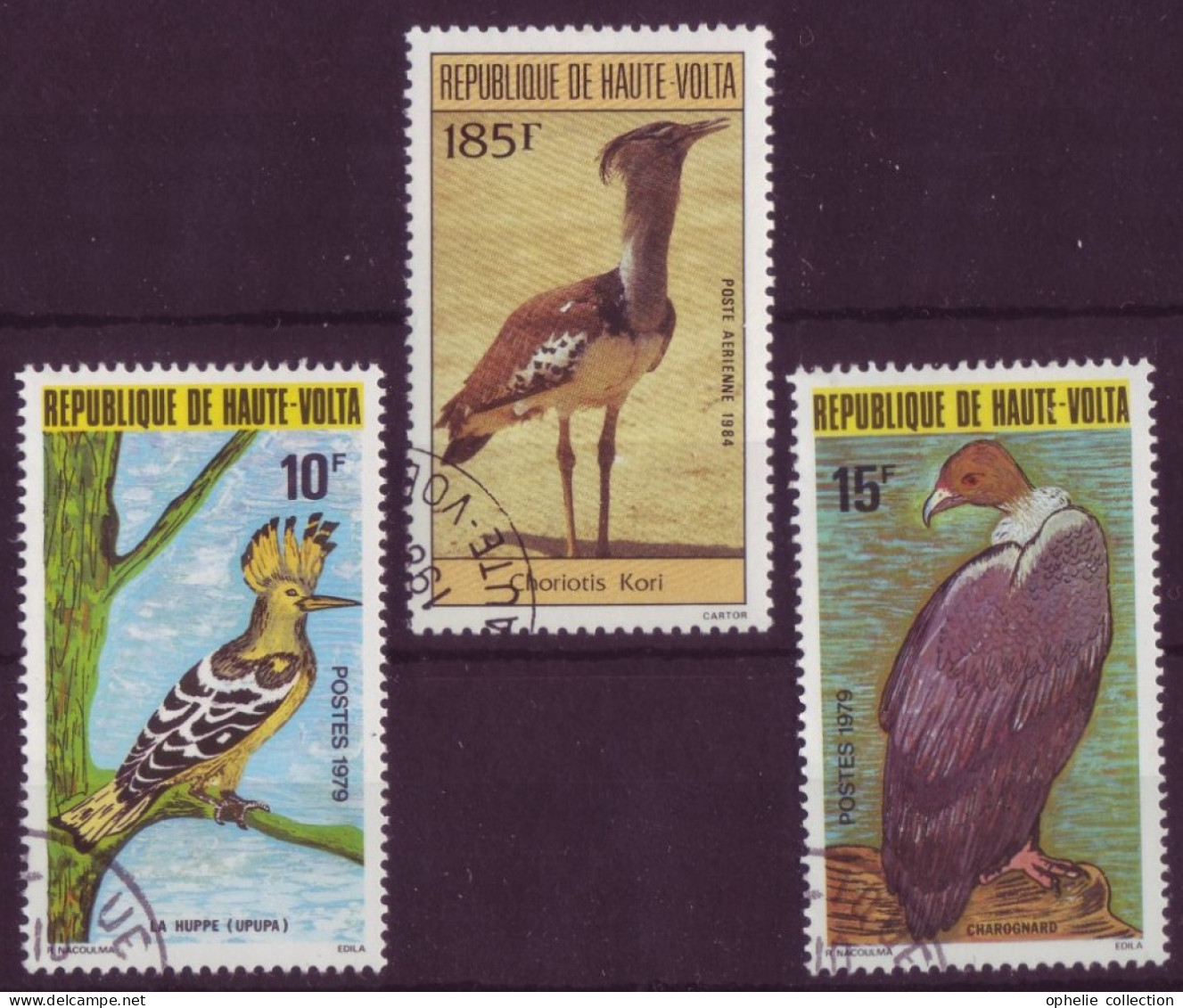 Afrique - Haute-Volta - Oiseaux - 3  Timbres Différents - 7157 - Obervolta (1958-1984)