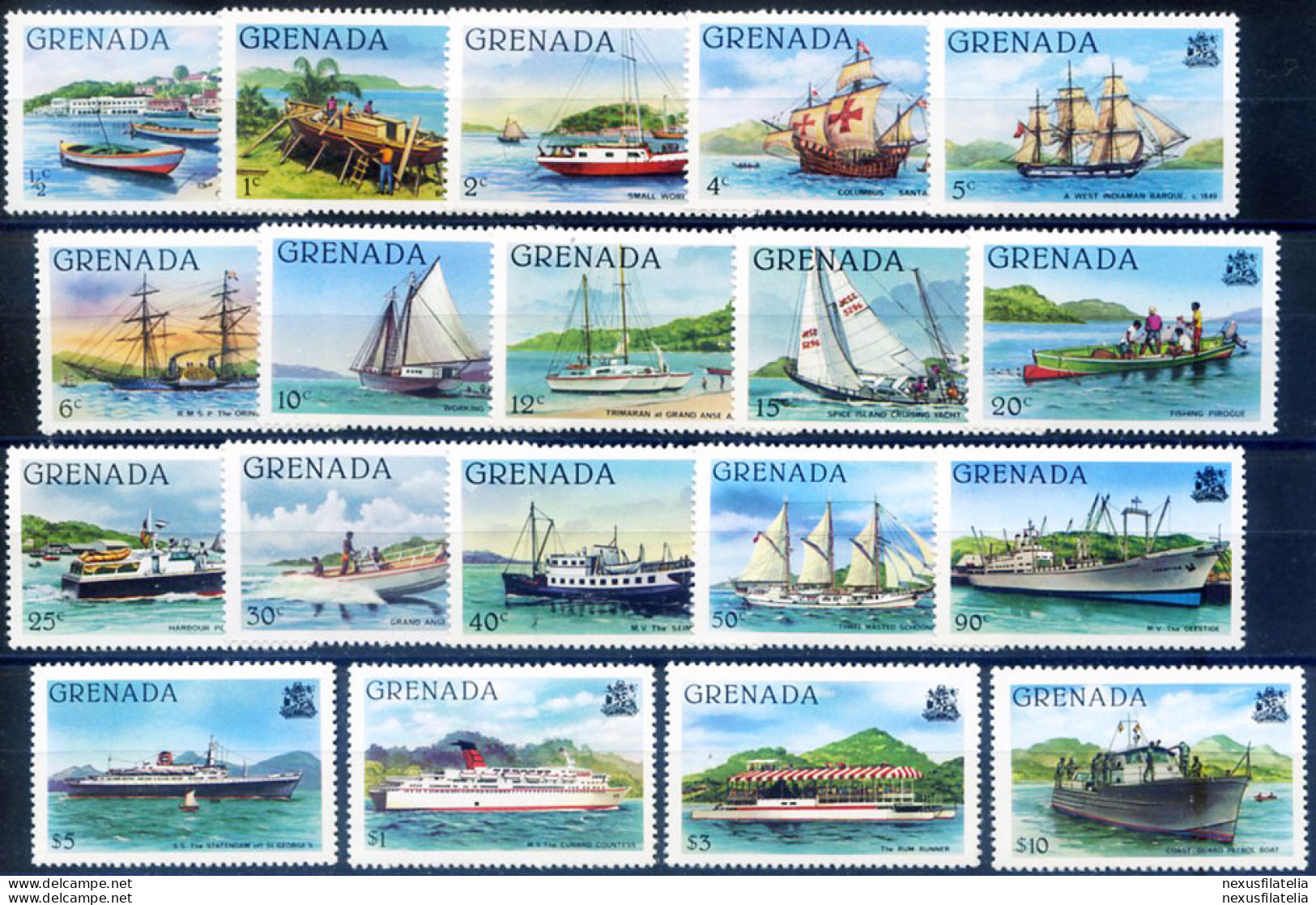 Definitiva. Imbarcazioni 1980. - Grenada (1974-...)