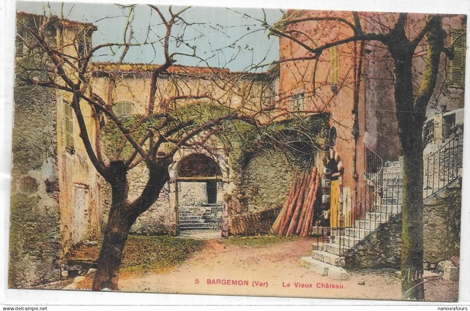 D 83  BARGEMON. LE VIEUX CHATEAU - Bargemon