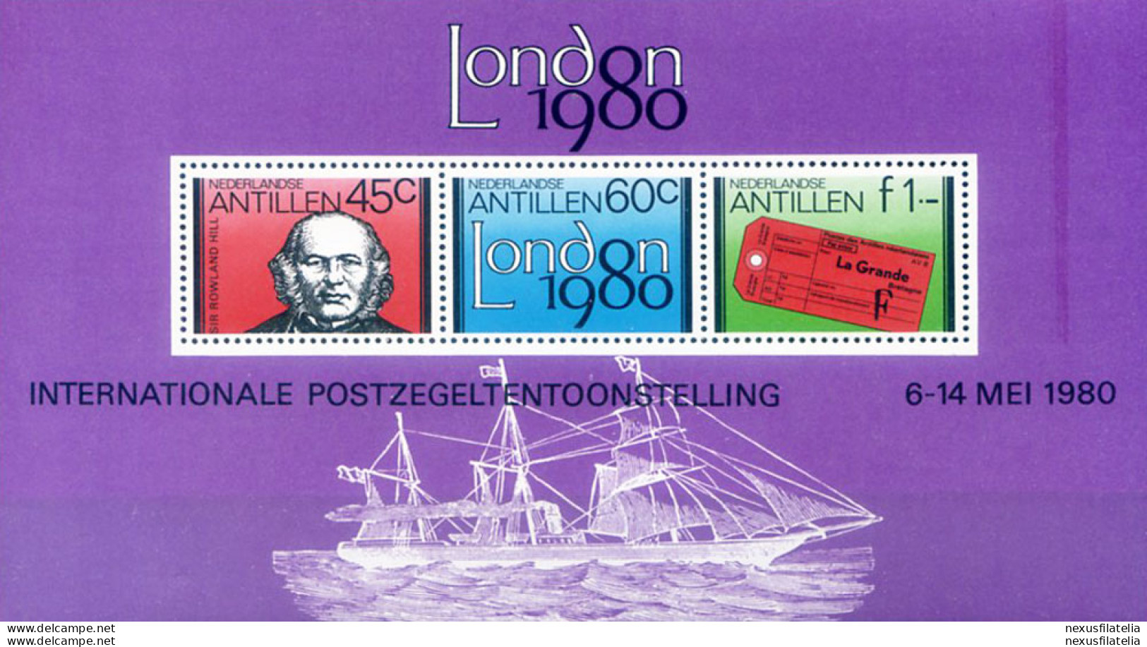 "London 1980". - Niederländische Antillen, Curaçao, Aruba
