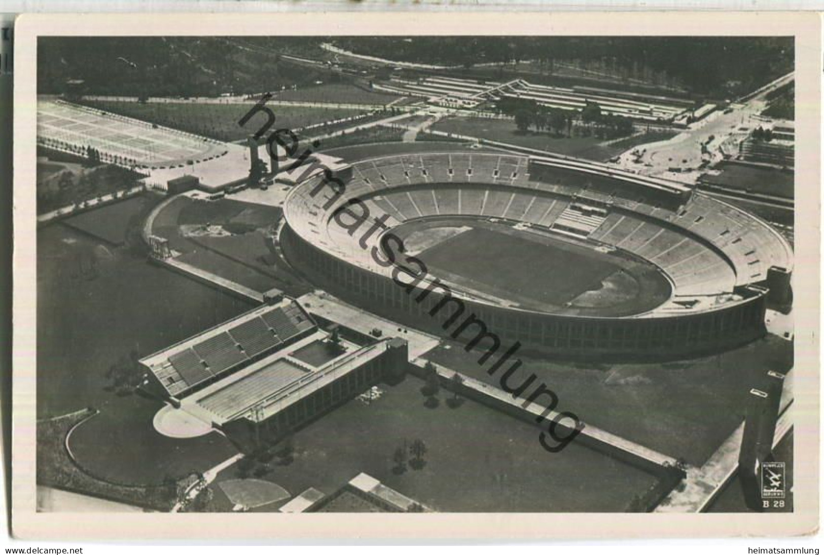 Berlin-Charlottenburg - Gesamtansicht Reichssportfeld - Amtliche Olympia-Postkarte 1936 - Reichssportverlag Berlin - Charlottenburg
